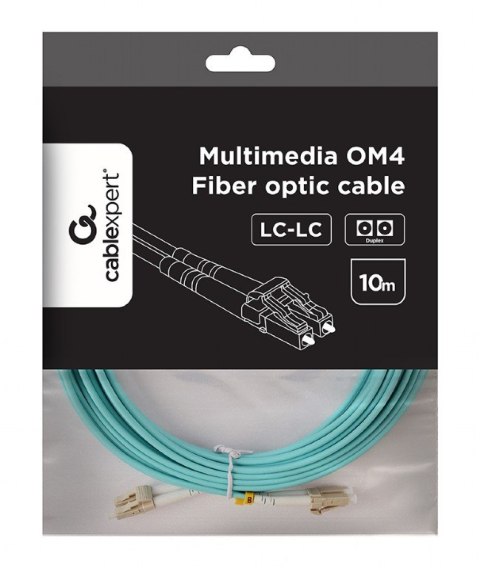 Kabel światłowodowy wielomodowy duplex OM4 50/125,LC/LC,10m Kabel światłowodowy wielomodowy duplex OM4 50/125,LC/LC,10m