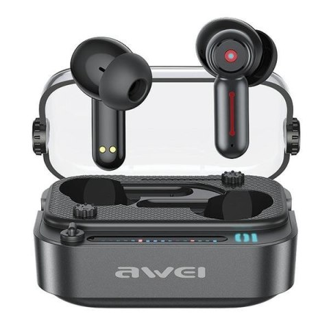 Słuchawki Bluetooth 5.3 TWS T58 ANC Czarne Słuchawki Bluetooth 5.3 TWS T58 ANC Czarne