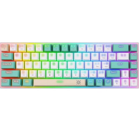 Klawiatura mechaniczna VEXX GK-084 podświetlenie RGB Biała Klawiatura mechaniczna VEXX GK-084 podświetlenie RGB Biała