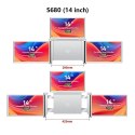 Przenośne monitory do laptopa Smart Life S680 14 cali, 3 monitory IPS, 1080p Full HD