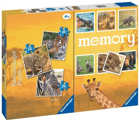 Puzzle 3w1 Dzikie zwierzęta gra memory Puzzle 3w1 Dzikie zwierzęta gra memory