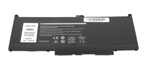 Bateria MXV9V do Dell Latitude 5300 5310 7300 7400 7200 mAh (55 Wh) 7.6V (7.4V) Bateria MXV9V do Dell Latitude 5300 5310 7300 7400 7200 mAh (55 Wh) 7.6V (7.4V)