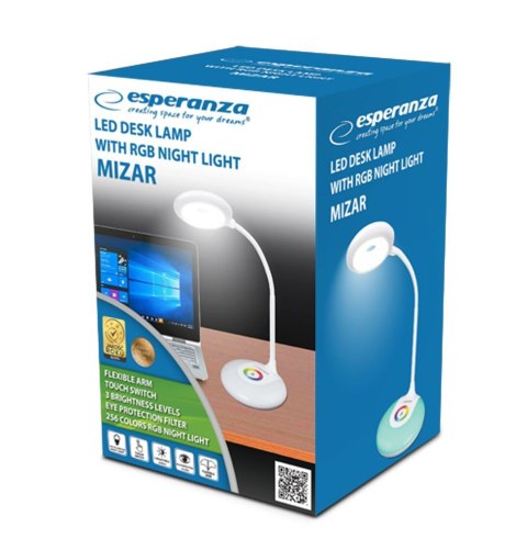 Lampka biurkowa LED z nocnym oświetleniem RGB MIZAR Lampka biurkowa LED z nocnym oświetleniem RGB MIZAR