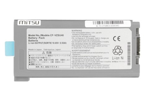Bateria CF-VZSU46 do Panasonic ToughBook CF-30 CF-31 CF-53 8550 mAh (91 Wh) 10.65V Bateria CF-VZSU46 do Panasonic ToughBook CF-30 CF-31 CF-53 8550 mAh (91 Wh) 10.65V
