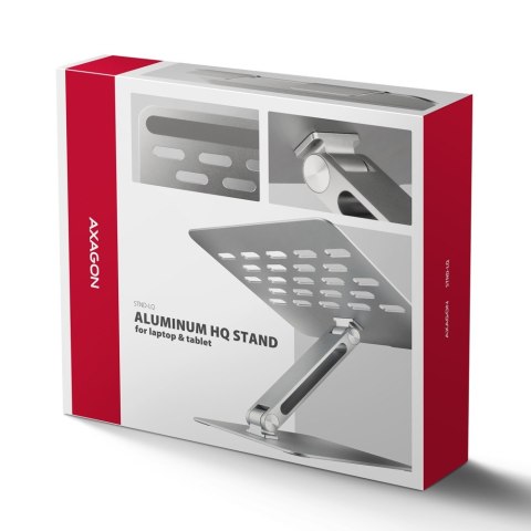 STND-LQ Podstawa do laptopów aluminiowa 10-16" cali, regulowane kąty nachylenia