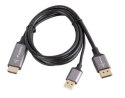 Kabel HDMI(M)-Displayport(M) 1M 4K czarny