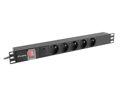 Listwa zasilająca rack PDU 19 cali 1U 16A 5x230V 2m czarna Listwa zasilająca rack PDU 19 cali 1U 16A 5x230V 2m czarna