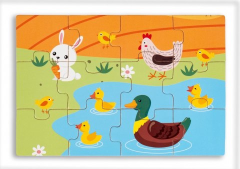 Puzzle drewniane 4 obrazki