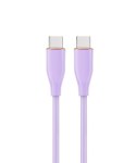 Kabel USB C(M) do USB C(M) 1.5M fioletowy