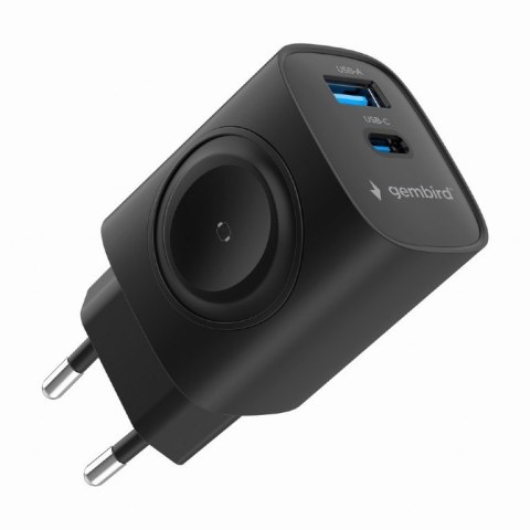 Ładowarka USB-A USB-C 20W PowerDelivery Quick Charge 3.0, czarna Ładowarka USB-A USB-C 20W PowerDelivery Quick Charge 3.0, czarna