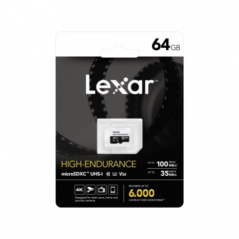 Karta microSD High Endurance 64GB C10 A1 U1 V30 100/35MB/s Karta microSD High Endurance 64GB C10 A1 U1 V30 100/35MB/s