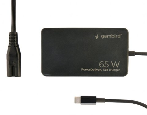 Ładowarka uniwersalna 65W USB-C FC czarna Ładowarka uniwersalna 65W USB-C FC czarna