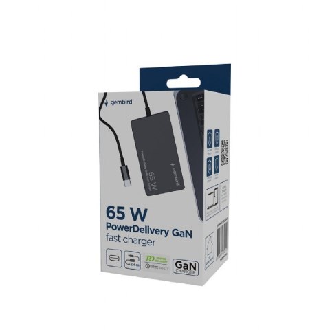 Ładowarka uniwersalna 65W USB-C FC czarna Ładowarka uniwersalna 65W USB-C FC czarna
