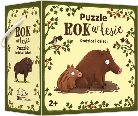 Puzzle Rok w Lesie. Rodzice i dzieci Puzzle Rok w Lesie. Rodzice i dzieci