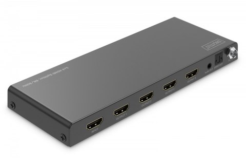 Rozdzielacz/Splitter HDMI 1x4, 8K/60Hz (4:4:4) z HDR, 48 Gbps, HDCP 2.3. Toslink / Stereo, EDID Rozdzielacz/Splitter HDMI 1x4, 8K/60Hz (4:4:4) z HDR, 48 Gbps, HDCP 2.3. Toslink / Stereo, EDID