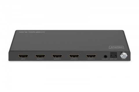 Rozdzielacz/Splitter HDMI 1x4, 8K/60Hz (4:4:4) z HDR, 48 Gbps, HDCP 2.3. Toslink / Stereo, EDID Rozdzielacz/Splitter HDMI 1x4, 8K/60Hz (4:4:4) z HDR, 48 Gbps, HDCP 2.3. Toslink / Stereo, EDID