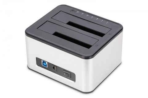 Stacja dokująca USB 3.0 Super Speed do 2x SSD/HDD 2.5/3.5" SATA III max.2x20TB z funkcją klonowania Stacja dokująca USB 3.0 Super Speed do 2x SSD/HDD 2.5/3.5" SATA III max.2x20TB z funkcją klonowania