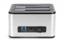 Stacja dokująca USB 3.0 Super Speed do 2x SSD/HDD 2.5/3.5" SATA III max.2x20TB z funkcją klonowania