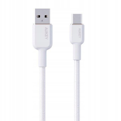 CB-NAC1 White nylonowy kabel USB C - USB A | 1m | 3A | 60W PD | 20V CB-NAC1 White nylonowy kabel USB C - USB A | 1m | 3A | 60W PD | 20V