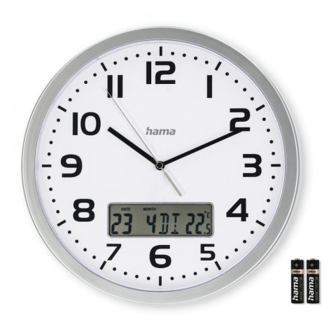 Zegar ścienny DCF Moorea 30cm Srebrny Zegar ścienny DCF Moorea 30cm Srebrny