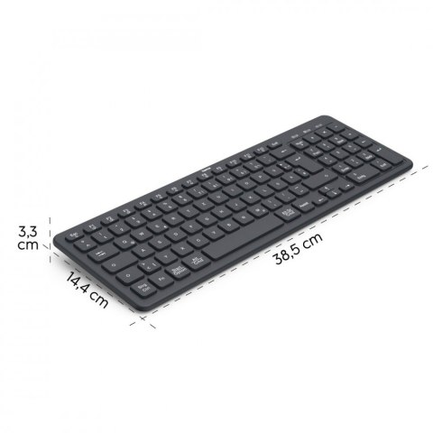 Klawiatura WK-300 bezprzewodowa Czarna Klawiatura WK-300 bezprzewodowa Czarna