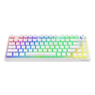 Klawiatura mechaniczna bezprzewodowa PHENIX WHITE Gateron Red Pro, Pudding