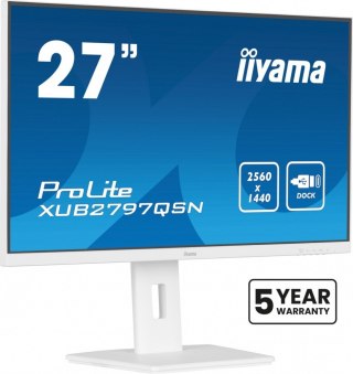 Monitor 27 cali XUB2797QSN-W2 IPS,QHD,USB-c Dock,HDMI,DP,PD-65W,2x2W, 4xUSB(3.2),300cd/m2,80M:1,sRGB:99%/5y/
