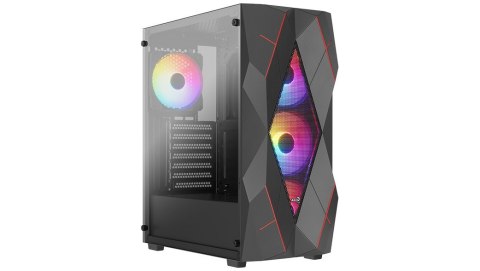 Obudowa Volcan Czarna Mid Tower RGB Obudowa Volcan Czarna Mid Tower RGB