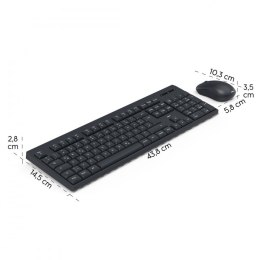 Zestaw klawiatura i mysz WKM-100 Czarny