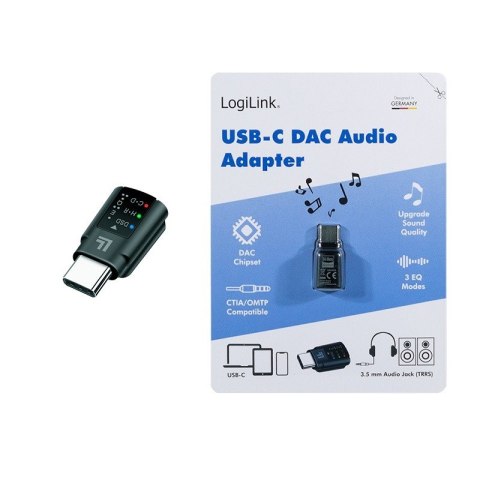 Adapter audio USB-C/M na 3.5mm/F, DAC, EQ Adapter audio USB-C/M na 3.5mm/F, DAC, EQ