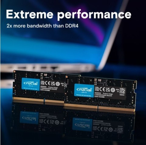 Pamięć DDR5 SODIMM 24GB/5600 (2*12GB) CL46 (24Gbit) Pamięć DDR5 SODIMM 24GB/5600 (2*12GB) CL46 (24Gbit)