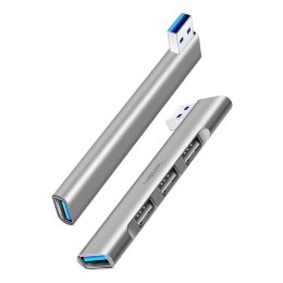 Smukły HUB USB-A do 1x USB-A 3.0 3xUSB-A 2.0
