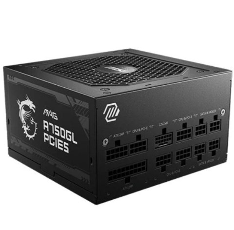 Zasilacz MAG A750GL PCIE5 II 750 W 80PLUS GOLD F.MODULAR Zasilacz MAG A750GL PCIE5 II 750 W 80PLUS GOLD F.MODULAR