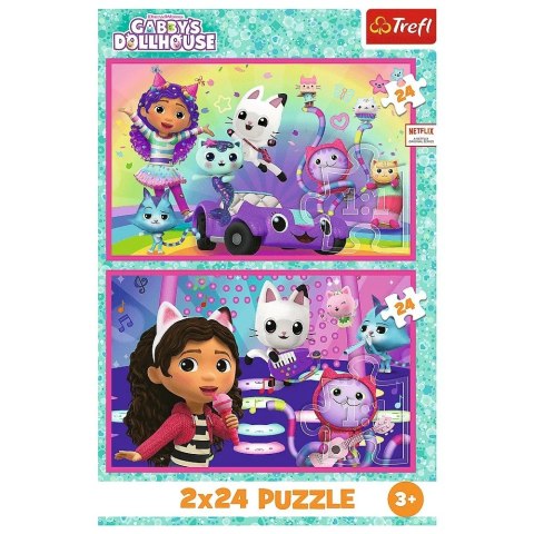 Puzzle 2x24 elementy Gabby zabawy z Gabi Puzzle 2x24 elementy Gabby zabawy z Gabi