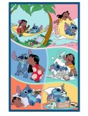 Puzzle 3x80 elementów Stitch świat