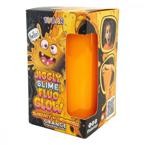 Slime Jiggly Fluo Glow pomarańczowy 430g Slime Jiggly Fluo Glow pomarańczowy 430g