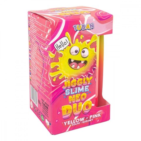 Slime Jiggly Neo Duo żółto-różowy 430g Slime Jiggly Neo Duo żółto-różowy 430g