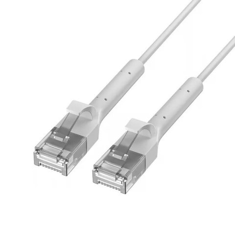 Patchcord kat.6a U/FTP 1Gbps miedź kabel sieciowy skrętka, łamana końcówka 10m biały Patchcord kat.6a U/FTP 1Gbps miedź kabel sieciowy skrętka, łamana końcówka 10m biały
