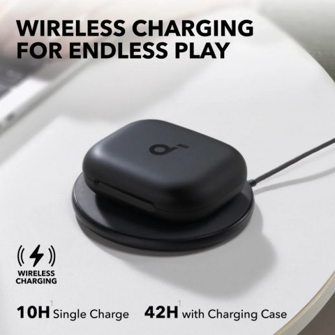 Słuchawki bezprzewodowe Soundcore Aero Fit 2 Bluetooth czarne Słuchawki bezprzewodowe Soundcore Aero Fit 2 Bluetooth czarne