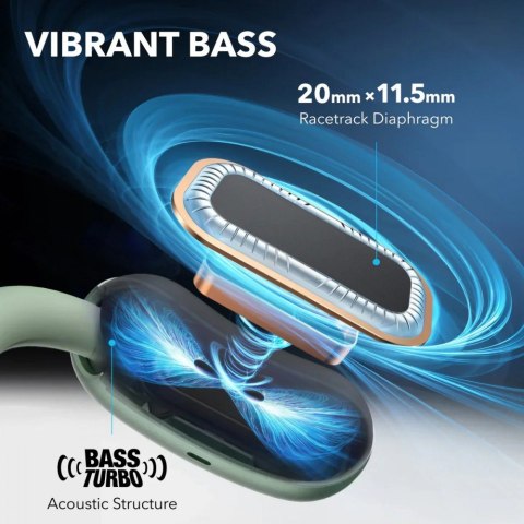 Słuchawki bezprzewodowe Soundcore Aero Fit 2 Bluetooth zielone Słuchawki bezprzewodowe Soundcore Aero Fit 2 Bluetooth zielone