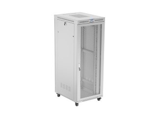 Szafa instalacyjna rack stojąca 19 cali 42U 800x1000 drzwi perforowane LCD szara (Flat pack)