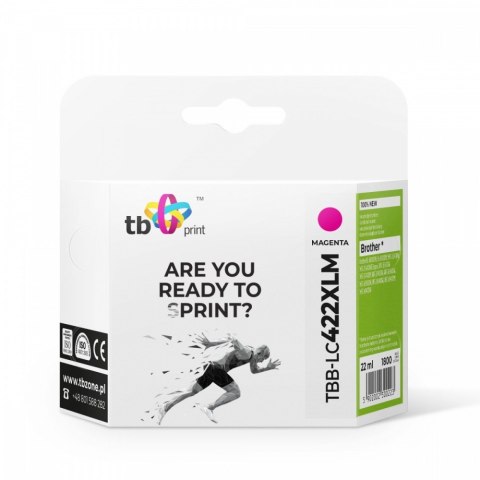 Tusz do Brother MFC-J5340DW TBB-LC422XLM 100% nowy magenta Tusz do Brother MFC-J5340DW TBB-LC422XLM 100% nowy magenta