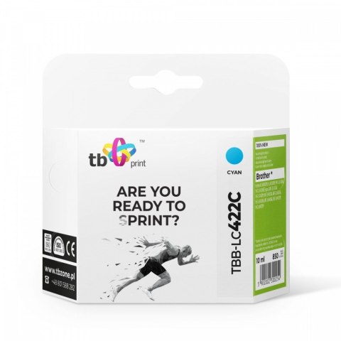 Tusz do Brother MFC-J5340DW TBB-LC422C 100% nowy cyan Tusz do Brother MFC-J5340DW TBB-LC422C 100% nowy cyan