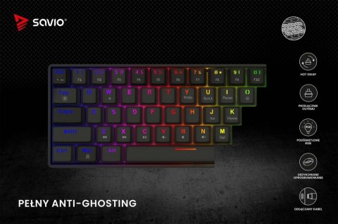Klawiatura mechaniczna BLACKOUT X2 OUTEMU Blue, Hot Swap