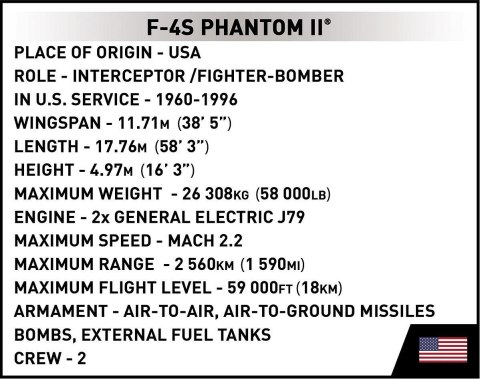 Klocki F-4S Phantom II 608 klocków