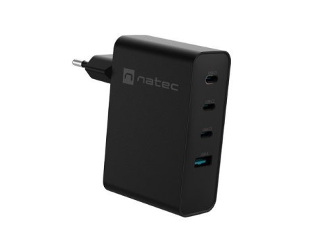 Ładowarka sieciowa Ribera GAN 3xUSB-C + 1x USB-A 100W czarna