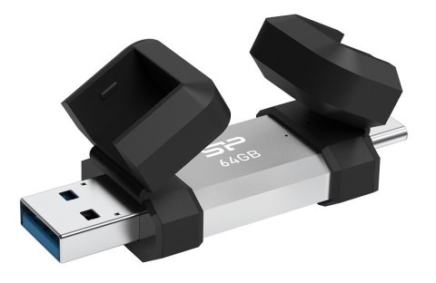 Pendrive C51 64GB USB-A USB-C 120 MB/s Srebrny Pendrive C51 64GB USB-A USB-C 120 MB/s Srebrny