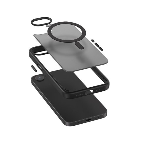 Hybrid Frost MAG Cover - Etui iPhone 16e MagSafe Czarne Hybrid Frost MAG Cover - Etui iPhone 16e MagSafe Czarne