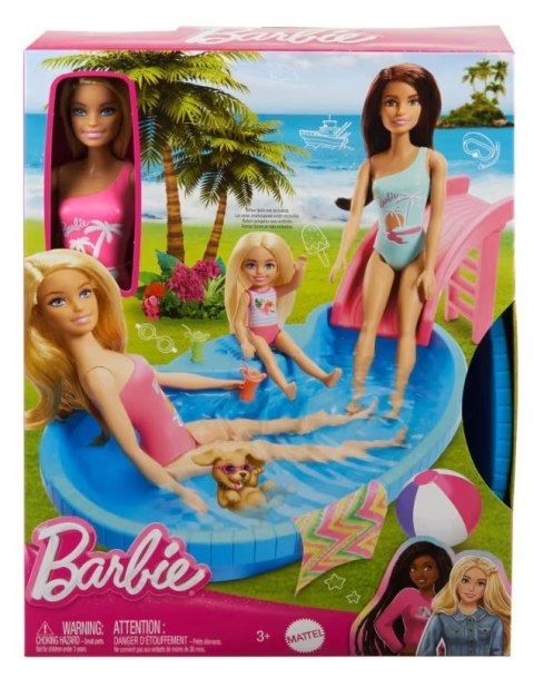 Lalka Barbie + Basen Lalka Barbie + Basen