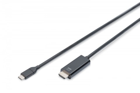 Kabel USB Type-C/HDMI M/M USB 3.1 Gen.2 SuperSpeed+ 4K/60Hz 18Gbps 5m czarny